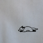 寝ているキツネはんこ