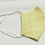 クリームイエロー＊黒　大人サイズ　立体マスクキット　ダブルガーゼ