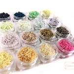 【ご希望カラーをご選択下さい！】UVレジン　穴なしカラーパール 2mm 1.5ｇRP-126