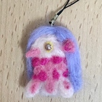 アマビエ様ストラップ☆羊毛フェルト