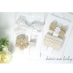 おすすめ♡4点beigeセット♡ベビーヘアクリップ♡誕生日♡入園式♡ハーフバースデー♡結婚式♡記念日♡春♡入学式♡セレモニー♡イベント♡ベビーヘアクリップ ヘアピン