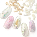 クリーミーシェルパーツ(ミルク）アクリルケース入り★レジン＆ネイルに使える素材