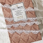 1m 繊細 ケミカルレース ブレード 白 BK200428 ハンドメイド 手芸 素材 材料 DIY