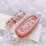 ドライフラワーのヘアクリップ