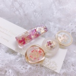 ドライフラワーのヘアクリップ