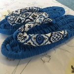 布草履 ブルー系 (23cm  )