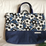 入園入学レッスンバッグ手提げ絵本袋★サッカー＆スパイク