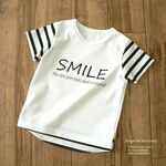 【90】マリン　ホワイト　半袖Tシャツ