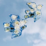 ネモフィラ＊青い鳥のブローチ