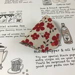 仮置きマスクケース立体マスク用　　　お花（レッド）