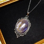 【送料無料】大粒ドラゴンブレスのネックレス(Tanzanite)