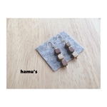 woodピアス【shikaku × 3】