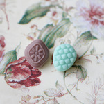 ドロップイヤリング(秋色チョコミント)