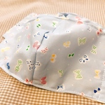 大人用立体インナーマスク(青 リボン柄)