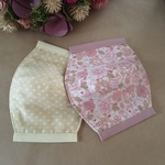 2枚セット送料無料✴︎立体インナーマスク子供用✴︎（マスクとしても）2枚セットYUWA花柄&ドット柄