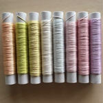 日本刺繍縒り絹糸20m巻8色セット