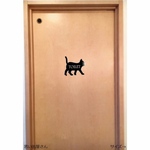 貼っておしゃれに！猫の中にトイレサインステッカーシール【インテリア・DIY】