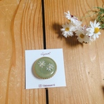 dryflower ポニーフック white ＆ green/ドライフラワー レジン
