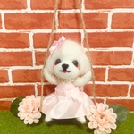 ❤️お花のブランコふわふわマルチーズちゃん❤️