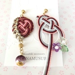 水引 ピアス & イヤリング アシンメトリー