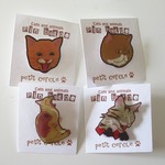 猫のピンバッジ３個セット【元気だそうぜ！SALE】