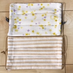 マスク　(小) ハンドメイド　子供　用　2枚セット　インナーマスク