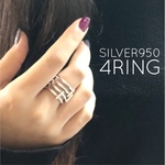受注制作 silver950  デザイン 4リング