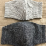 ⚓︎コットンデニムダンガリー　立体マスクキット　2枚セット
