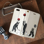 手帳型iPhoneケース「危険な遊戯（マレーグマ）」◉受注制作◉