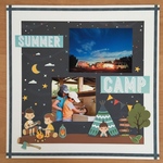 ☆SALE☆スクラップブッキング  12インチ完成品  SUMMER CAMP