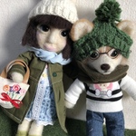 チワワちゃんと飼い主様ペアー(A 様注文品)