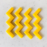 Yellow Lightening Shaped Pendant Tops