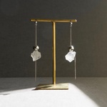 30 Ice Blanco  イヤリング  ピアス クオーツ 天然石 シルバーピアス 金属アレルギー対応