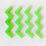Light Green Lightening Shaped Pendant Tops