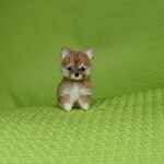 柴犬 赤 パピー 羊毛フェルト
