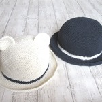 【m様ご予約品】コットンの帽子　親子セット
