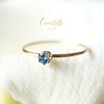 【限定１点★14号のみ】天然石 ブルートパーズ・リング ~blue topaz~