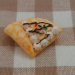 【ブローチ21mm】チョコバナナクレープ