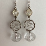 [一点物]silver motif × clear pierce/earring