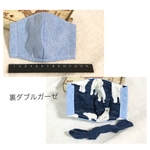 大人用簡単マスクキット(表ダンガリー　裏ダブルガーゼ)
