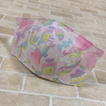 ゆめかわ♡ユニコーン♡ハンドメイド♡ダブルガーゼ♡子供立体マスク♡インナーマスク♡