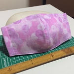 立体布マスク　紫柄　マスクキット