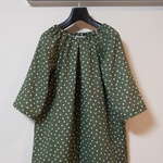 気持ちいい服＊ドットのやわらかチュニックワンピース＊おとな