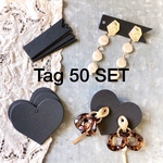Tag50set 【アクセサリー台紙にも♪】