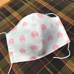 ゾウ柄　大人マスク