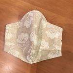 インナーマスクベージュ花　ワイヤー入り　小さめ