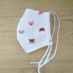 mi-mi333様【子ども用】手縫い立体マスク コットン100% ダブルガーゼ(表はくま柄/裏は無地)