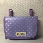 ラミネート移動ポケット♡パープルドット♡トゥシューズタグ