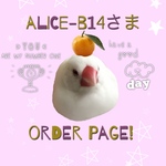 alice-b14さま　オーダーページ