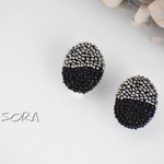 メタル×ブラックツートンピアス